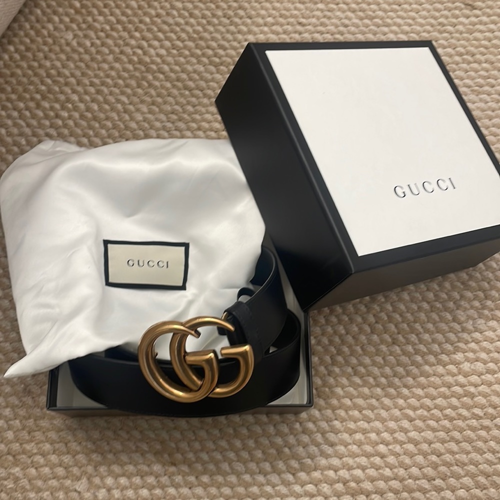 Gucci Wide Leather Belt LIKE NEW